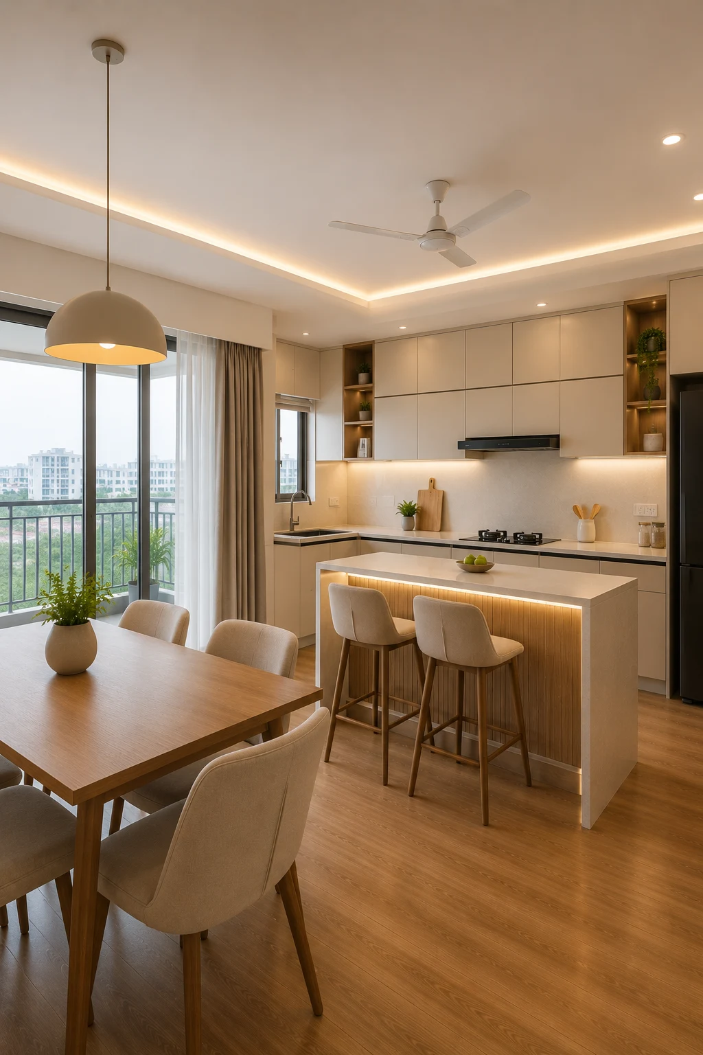 Interior design in Pallikaranai by HomeOne Interiors