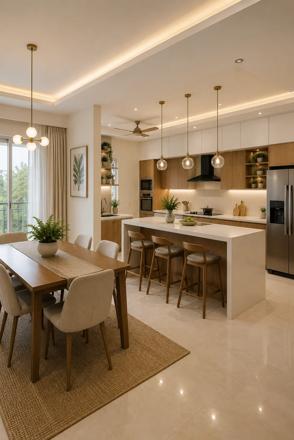 Interior design in Poonamallee, west Chennai by HomeOne Interiors