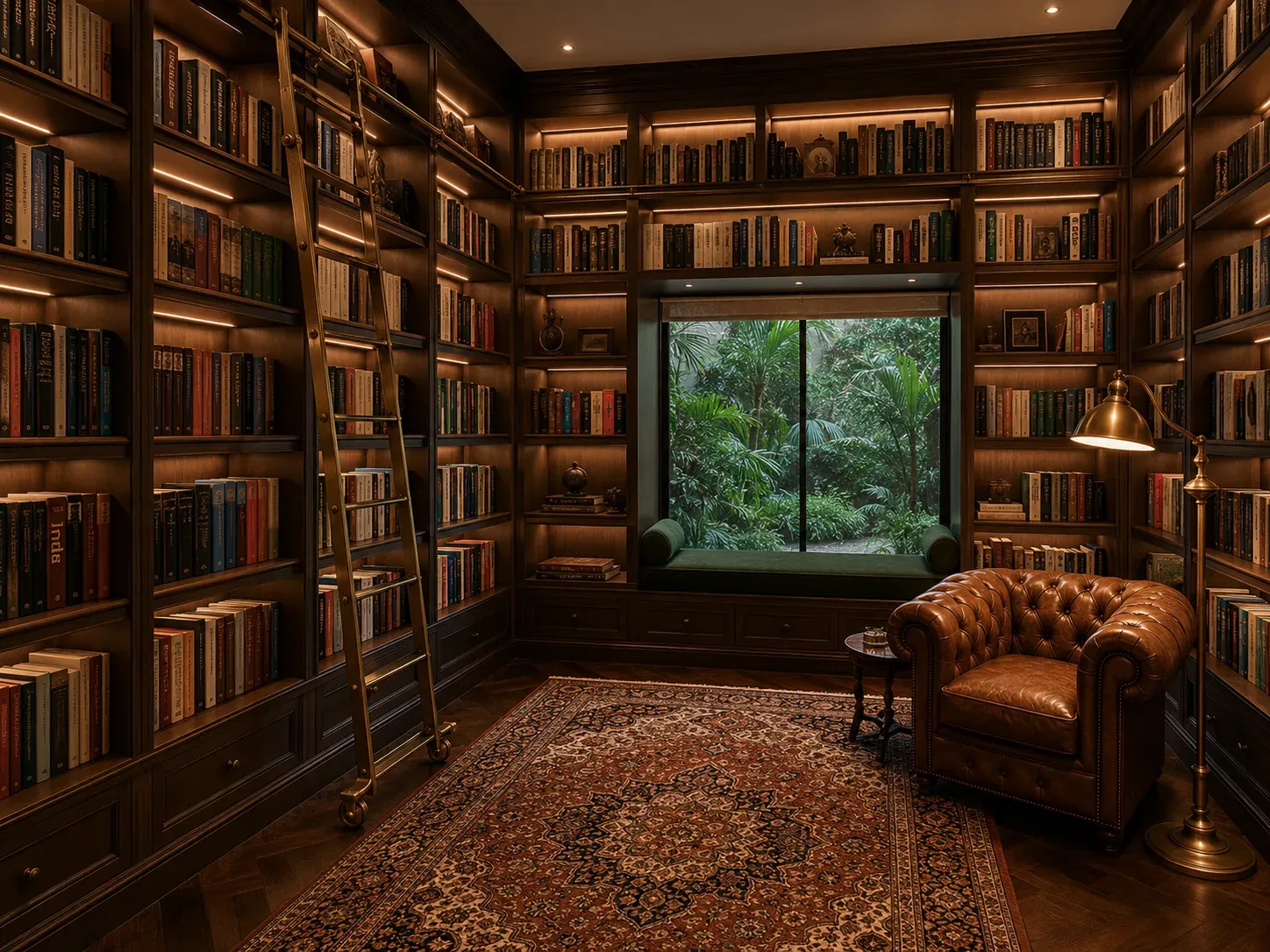 Study room library bookshelf and display cabinet design Chennai
