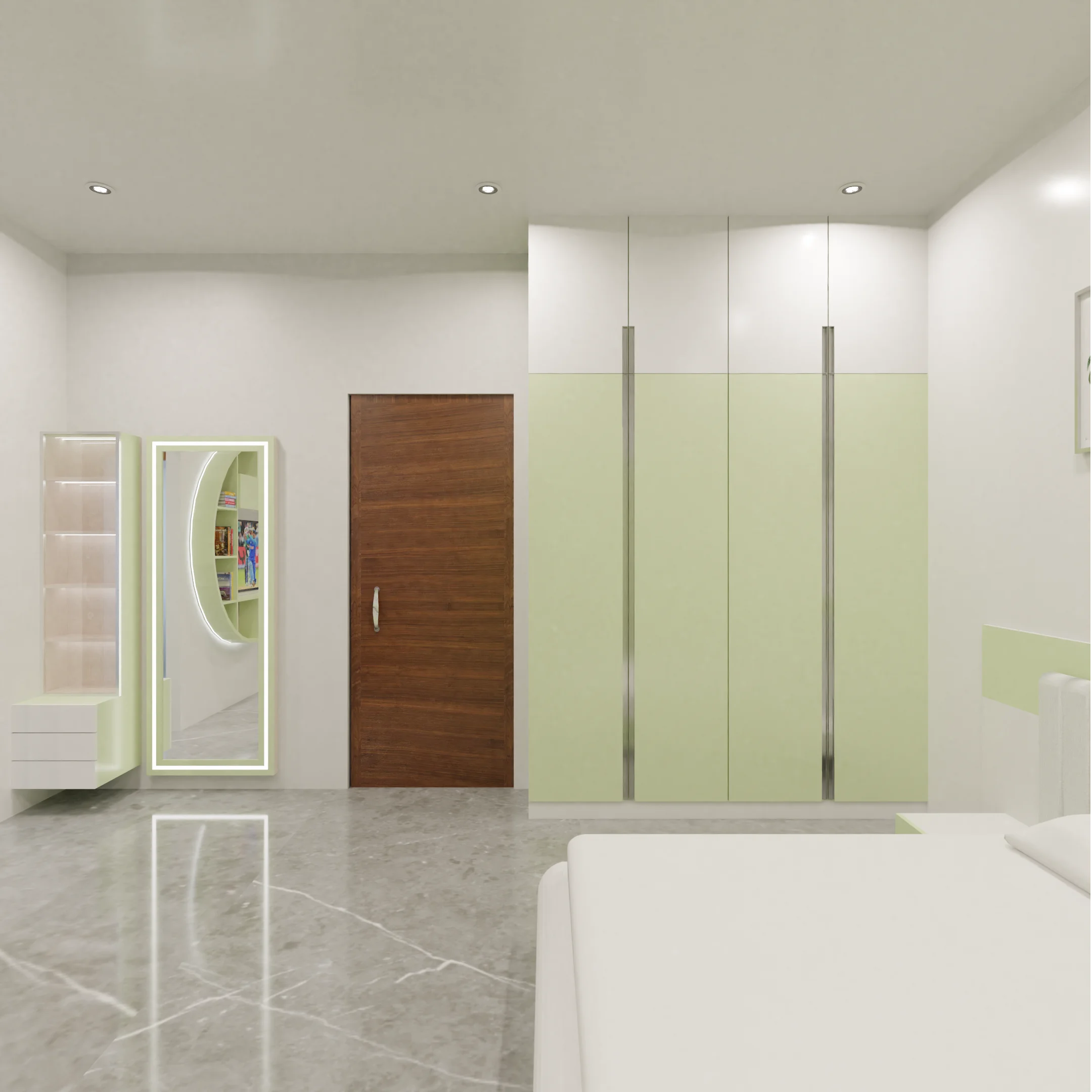 Utility room and loft storage system design Chennai apartment