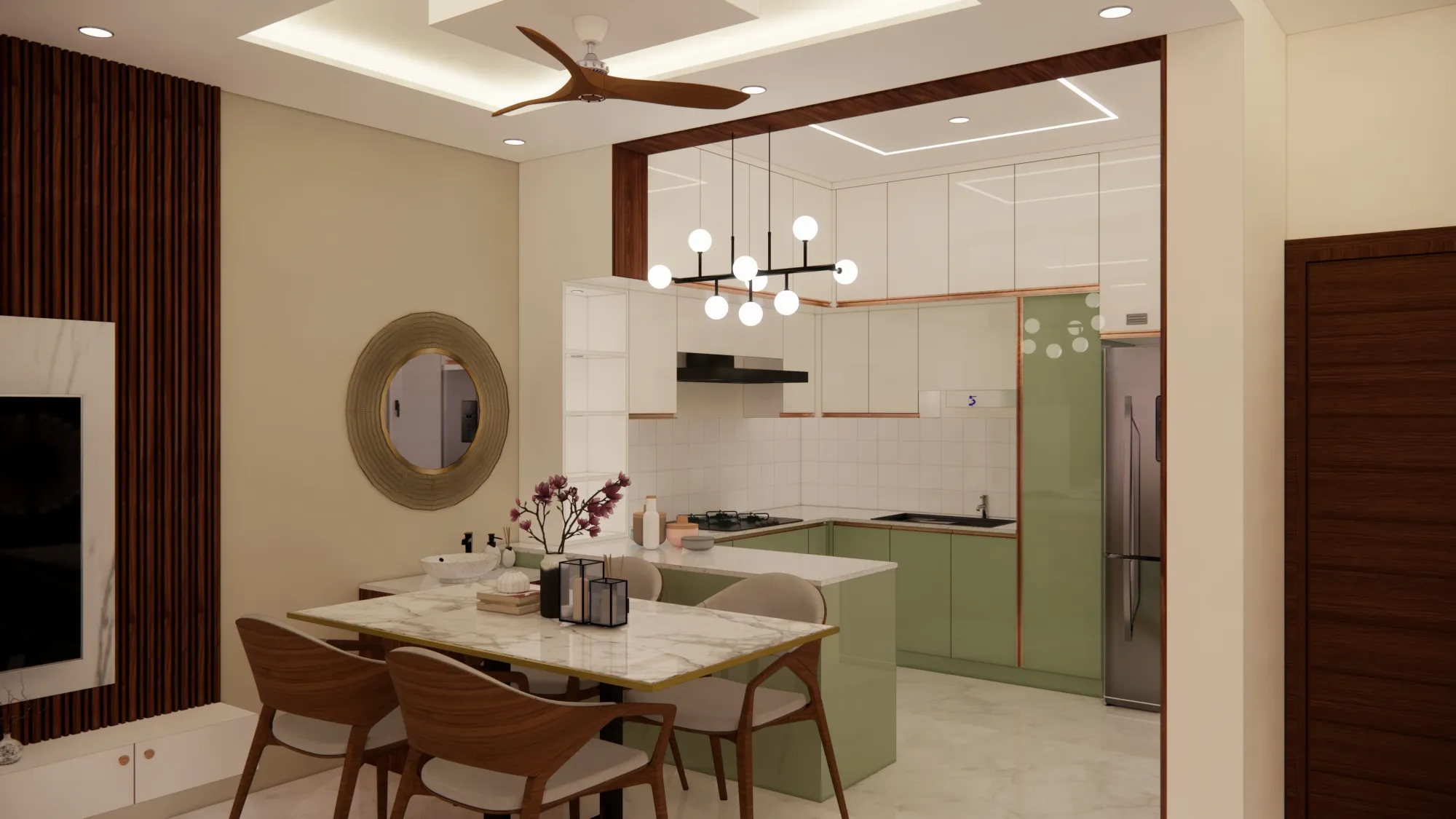 Living room false ceiling design Chennai
