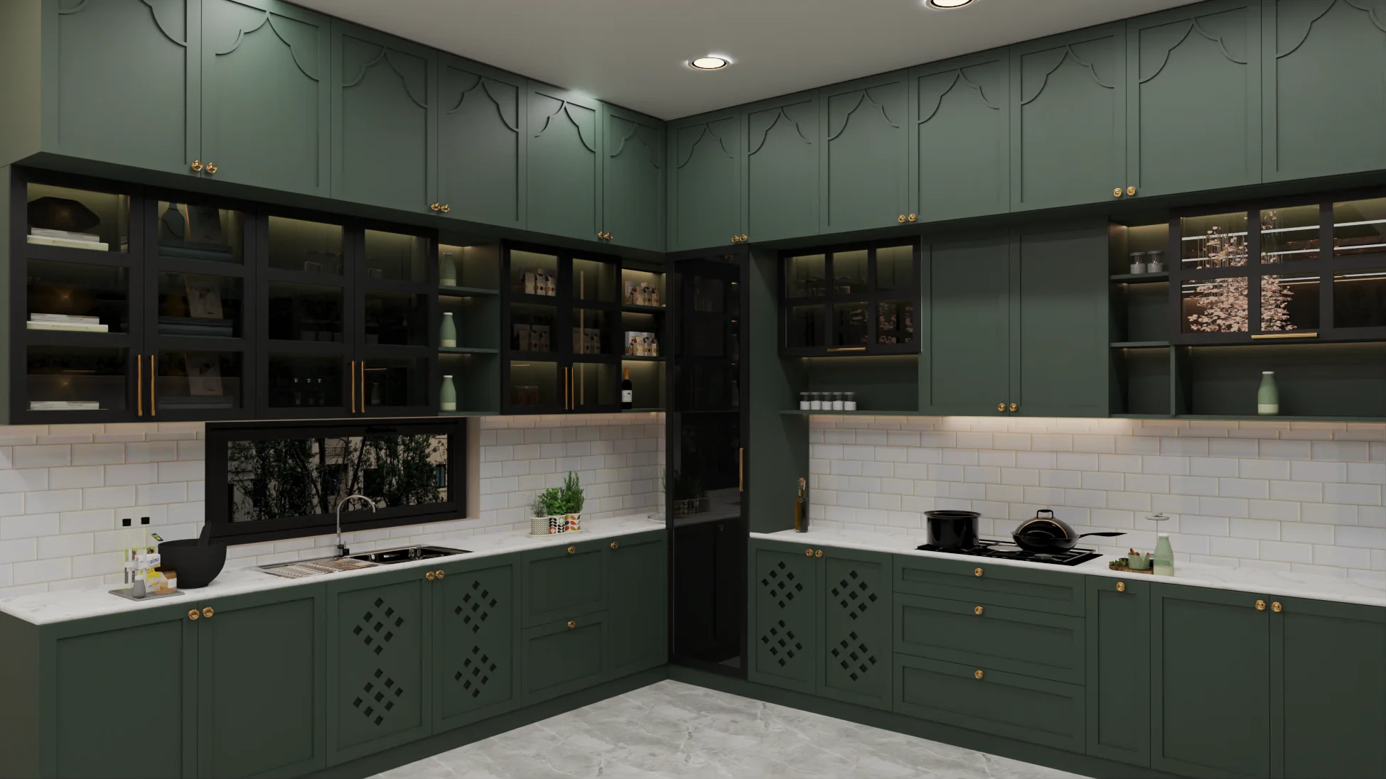 Kitchen hardware and drawer close-up, Velachery Chennai