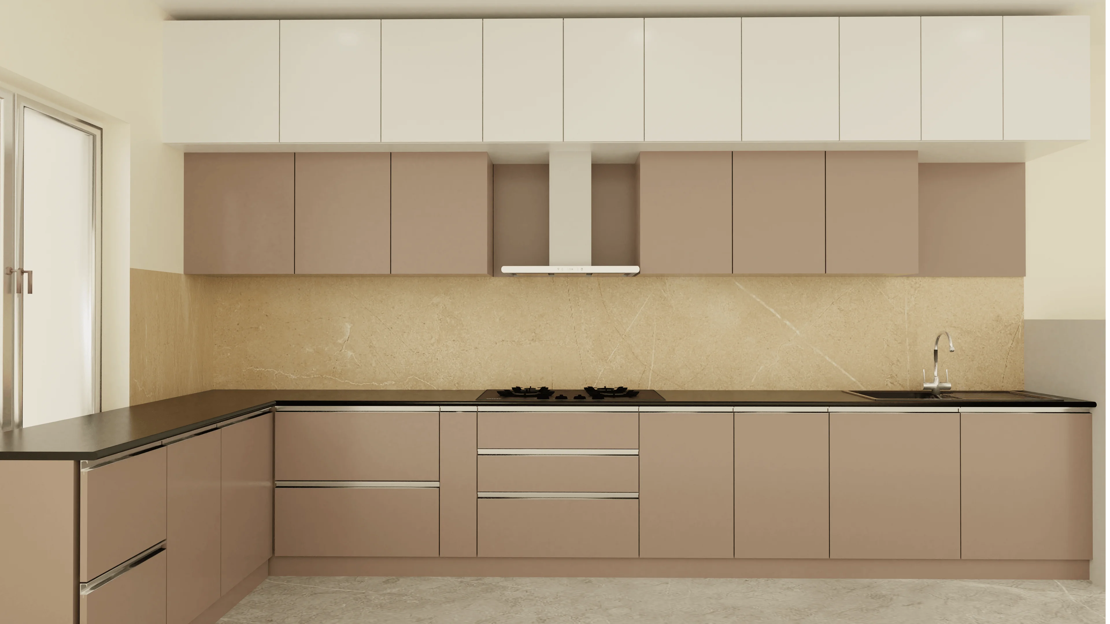 Acrylic finish kitchen cabinets, OMR Chennai