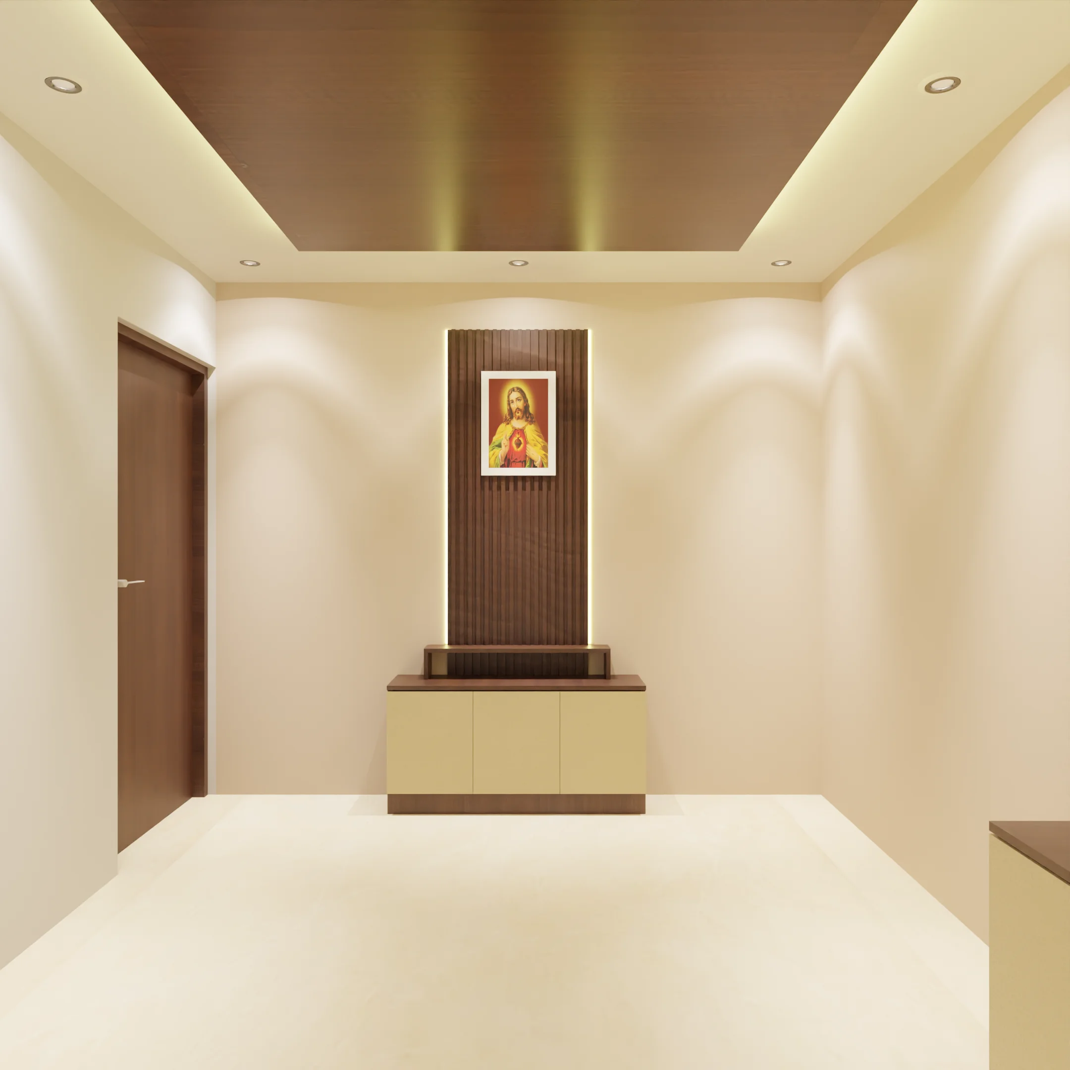 2BHK pooja room interior design Chennai